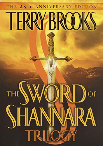 Cover of The Sword of Shannara by Terry Brooks - prominent image is an actual sword